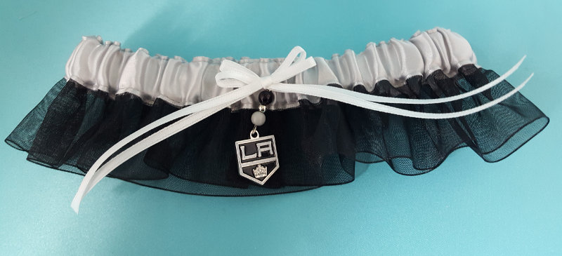 Los Angeles Kings Inspired Garter with Licensed Charm